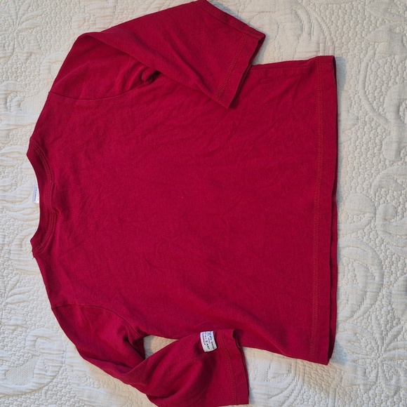 Janie and Jack boys 18 - 24 months red 3/4 sleeve shirt reindeer applique VGUC - Picture 4 of 4